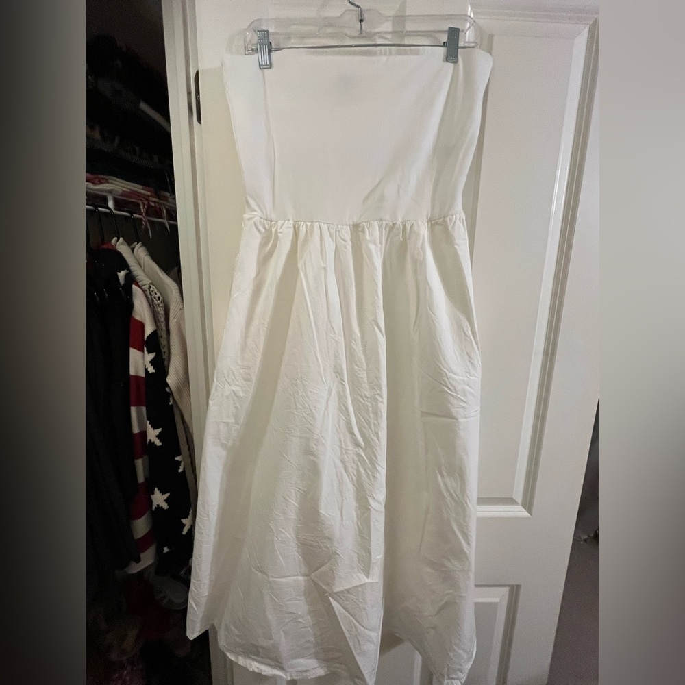 GAP Strapless White Summer Dress